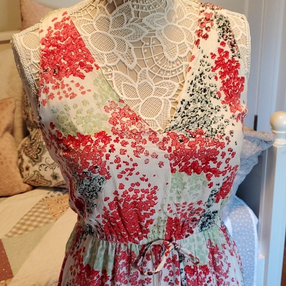 Lucky Brand NWT Floral Sleeveless Maxi Dress XS - Picture 4 of 10